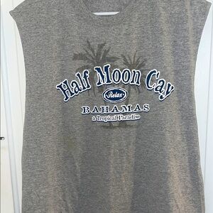 Gray Half Moon Cay Graphic Tank Top
